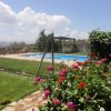 Vista desde el jardín a la piscina